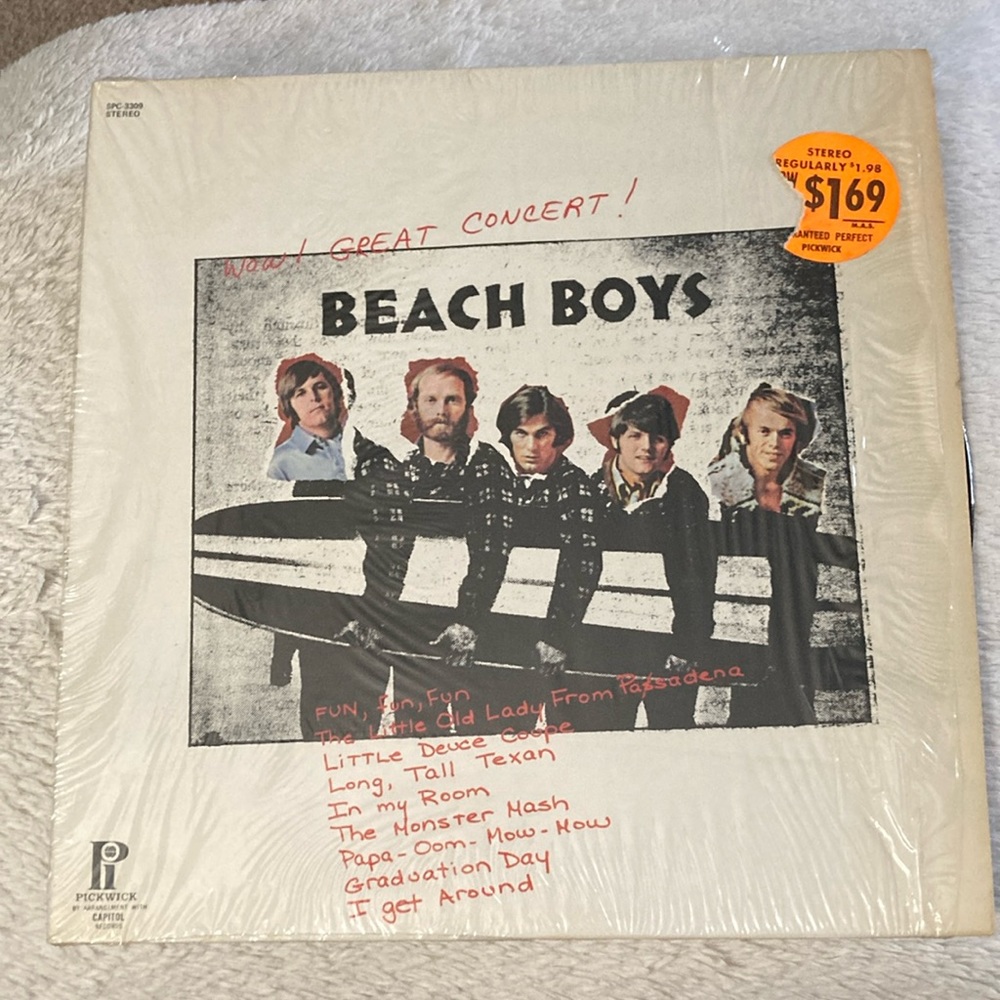 Vintage Beach Boys  Wow Great Concert! Euc